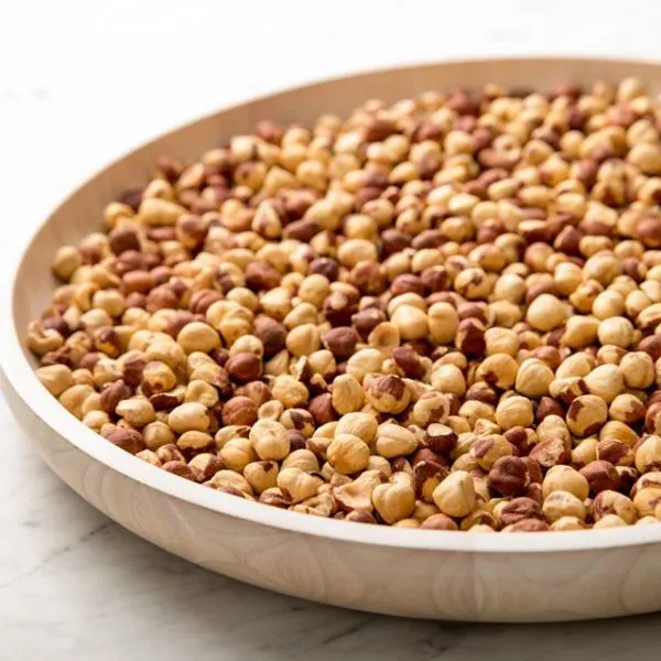 25 lb. Bulk Dry Roasted Hazelnuts (Round)