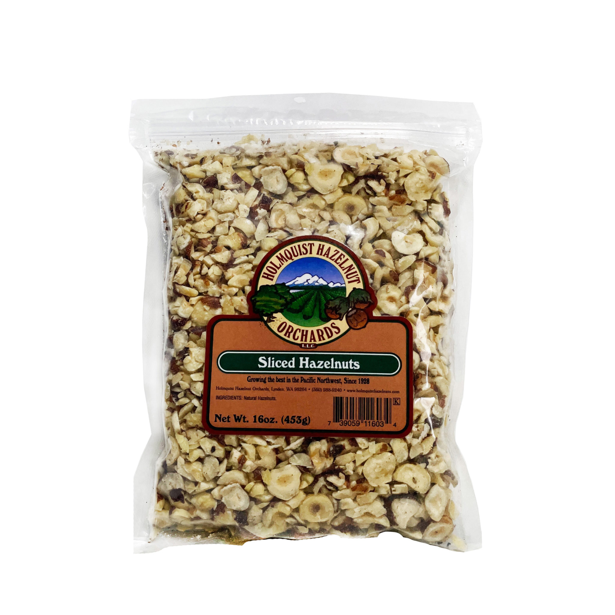 1 lb. Dry Roasted Hazelnuts Holmquist Hazelnuts